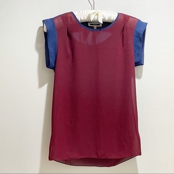 IPEKYOL Women’s Colorblock Short Sleeve Blouse - Picture 1 of 6